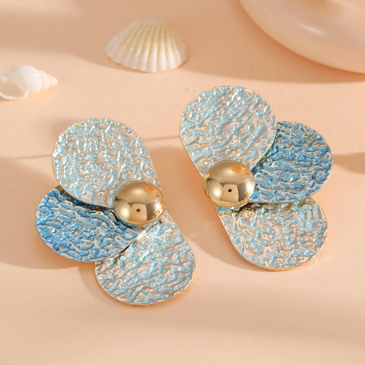 Women's ear clips in elaborate floral pattern Land Girl
