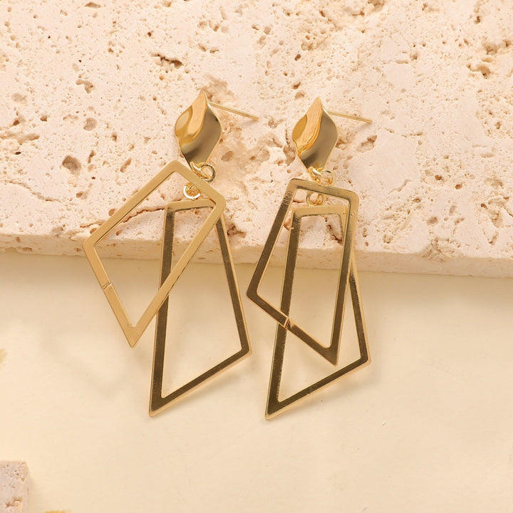 Women's Hanging Earrings in Modern Geometric Design Land Girl