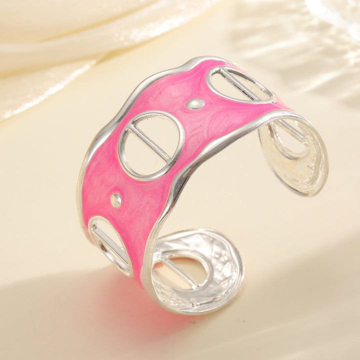 Women Open Bangle with Modern, Transparent Design Land Girl