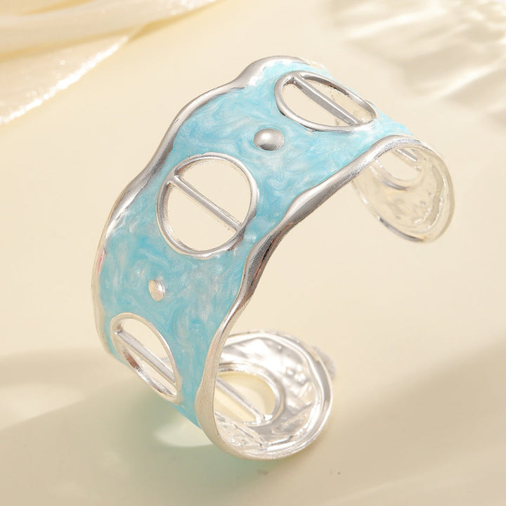 Women Open Bangle with Modern, Transparent Design Land Girl
