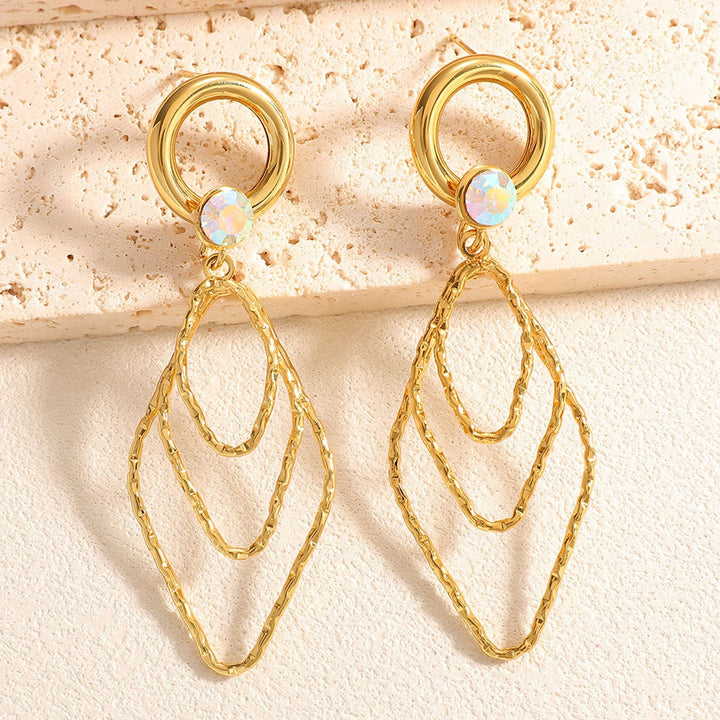 Women's earrings with elegant, shimmering design Land Girl