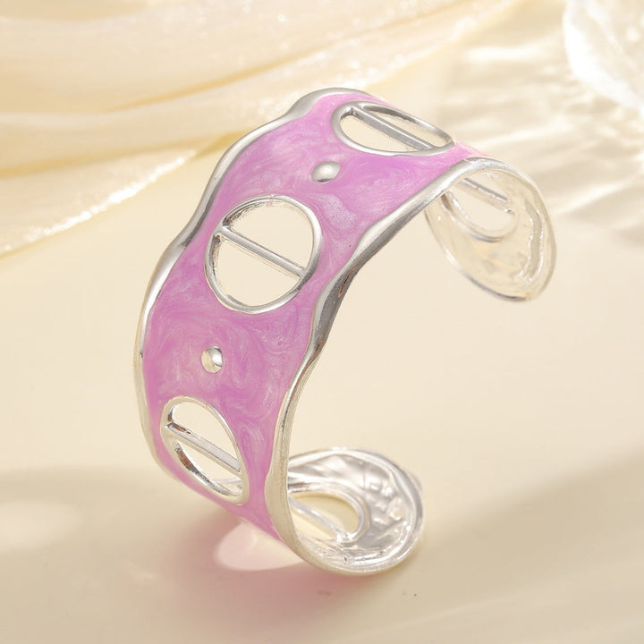 Women Open Bangle with Modern, Transparent Design Land Girl