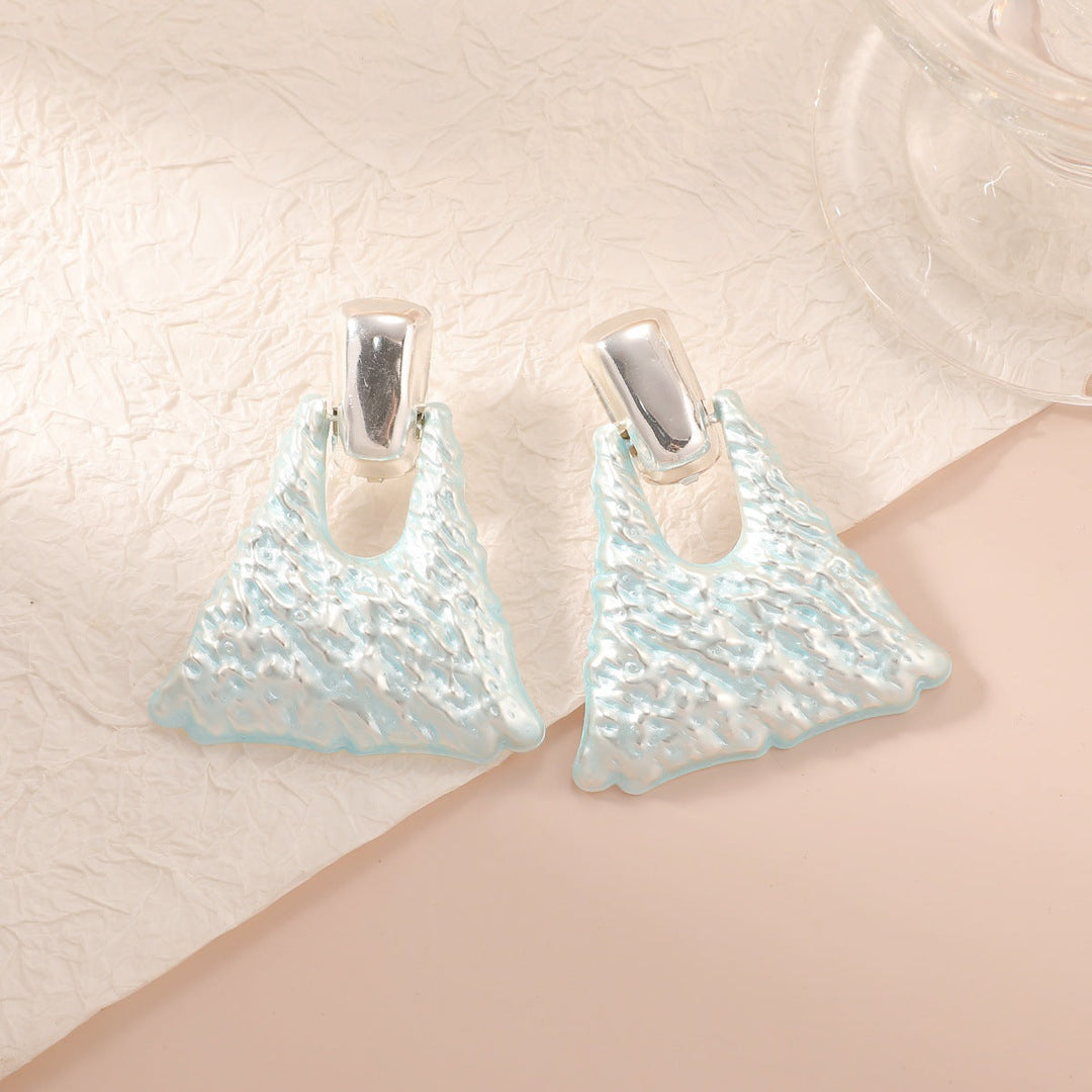 Women's earrings in artistic design Land Girl