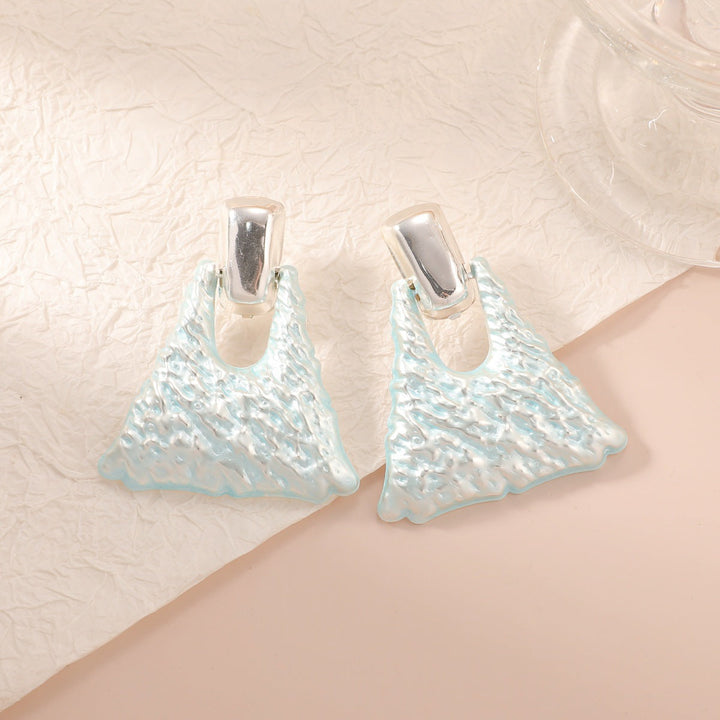Women's earrings in artistic design Land Girl