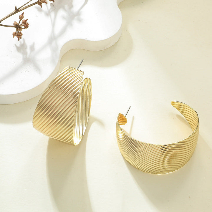 Women's Hanging Earrings in Elegant Wave Pattern Land Girl