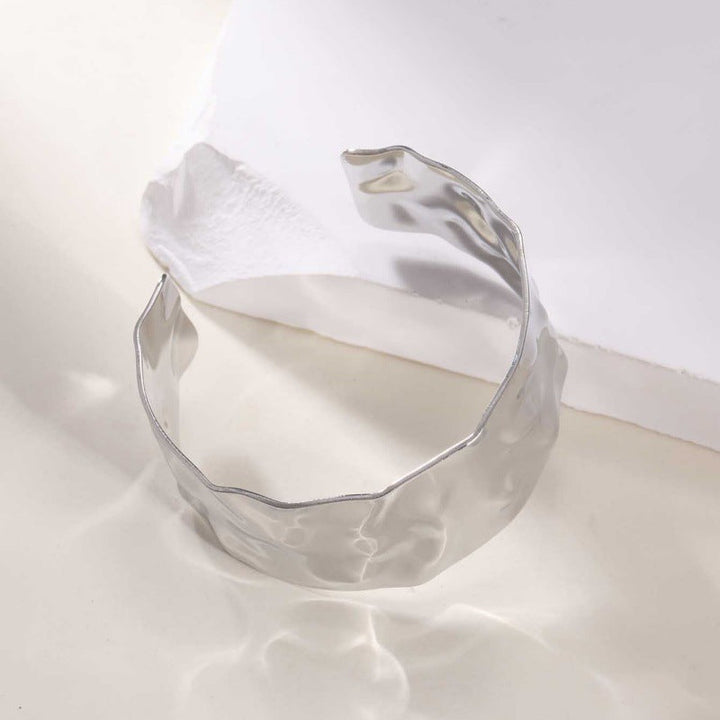Ladies Open Cuff Bracelet with Artistic, Organic Design Land Girl
