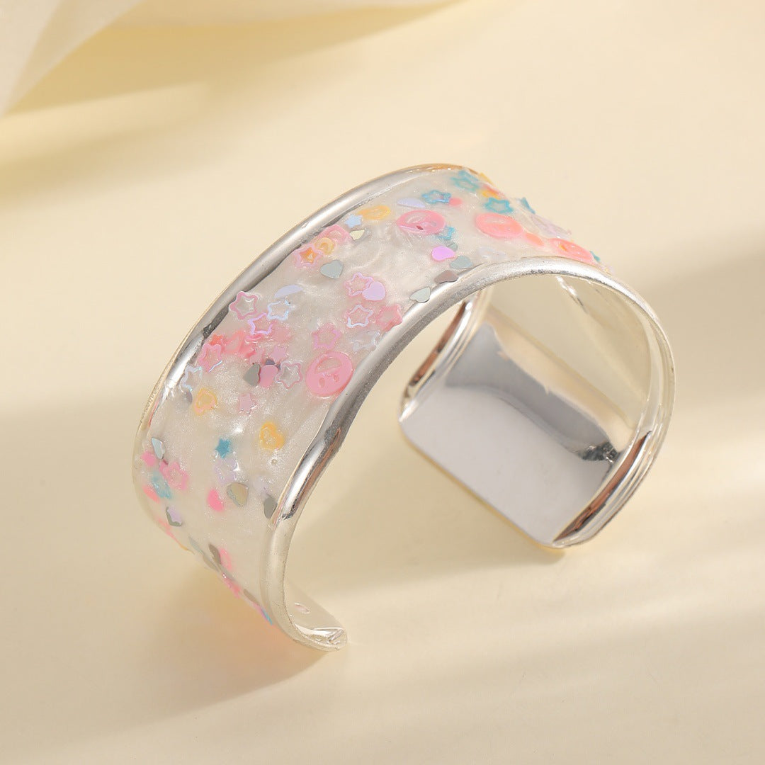 Women's bangle with sparkling star motif Land Girl