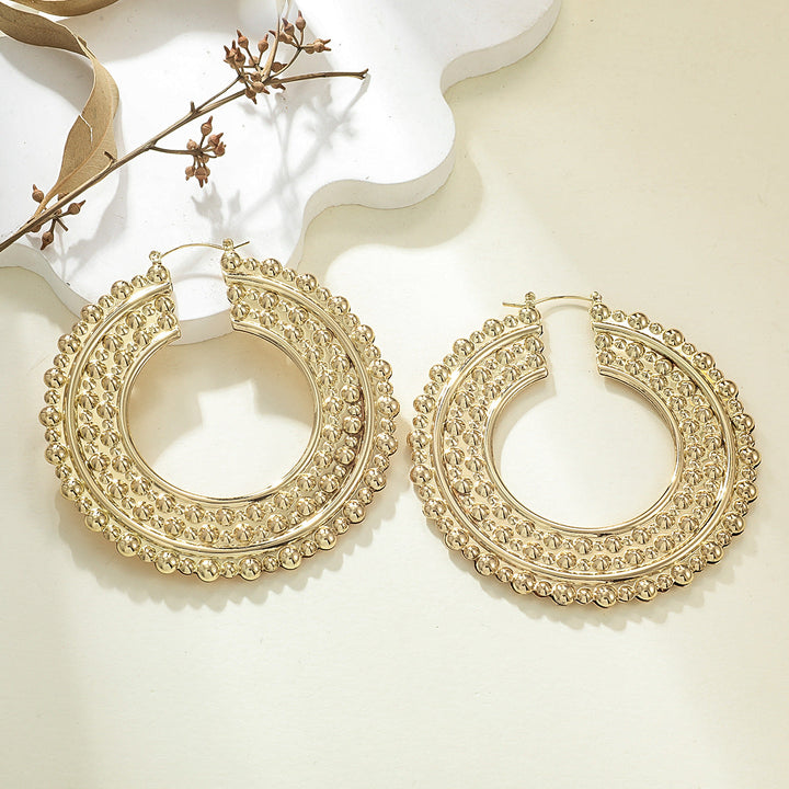 Women's Hanging Earrings in Elegant Wave Pattern Land Girl