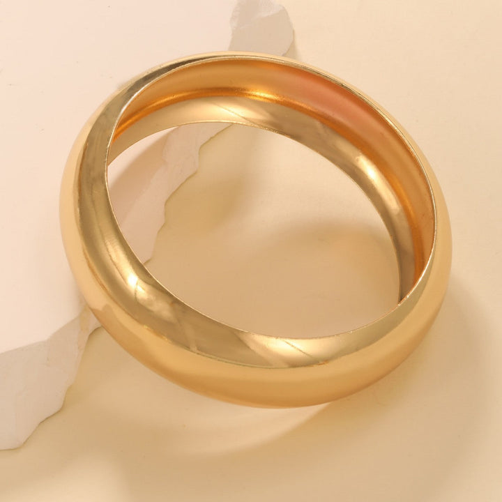 Women's Wide Gold Bracelet Land Girl