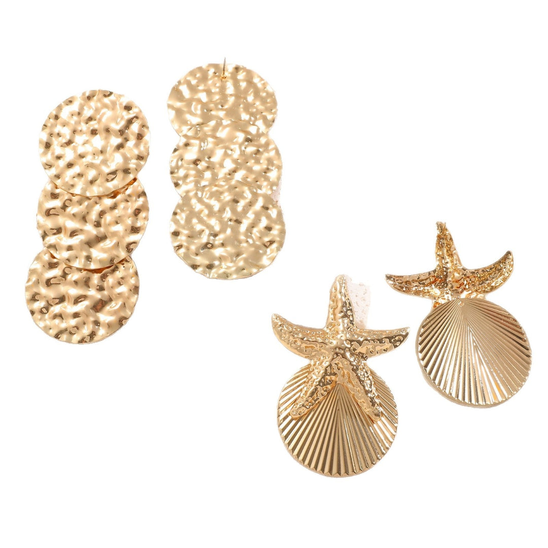 Women's ear clips in luxurious shell and starfish design Land Girl