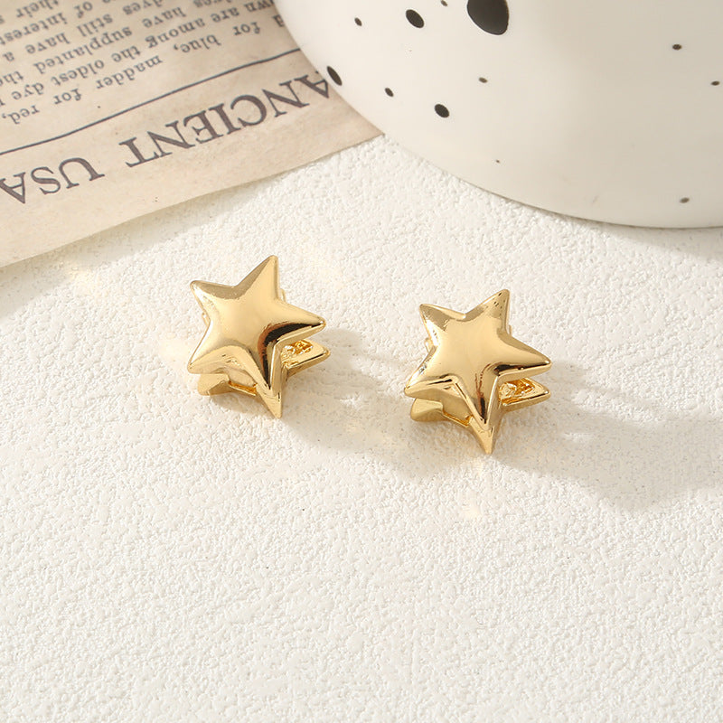 Women's heart-shaped ear clips Land Girl