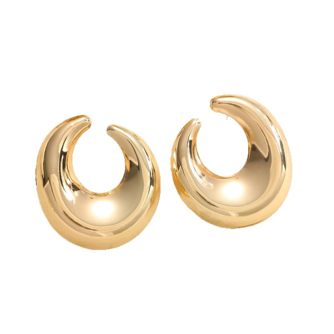 Women's earrings with elegant curved design Land Girl
