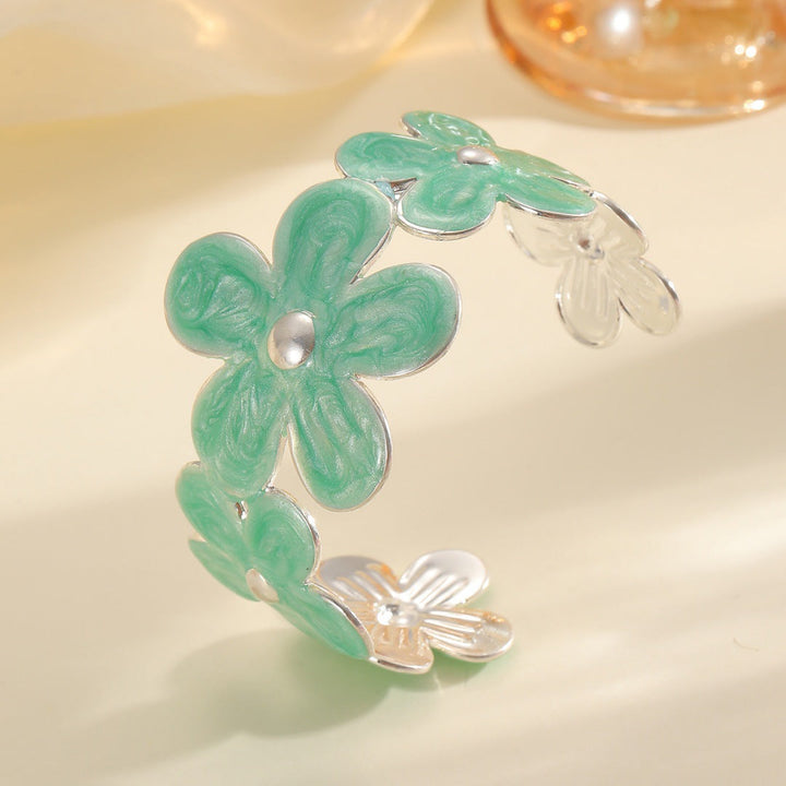 Women's bracelet made of high-quality metal with floral design Land Girl