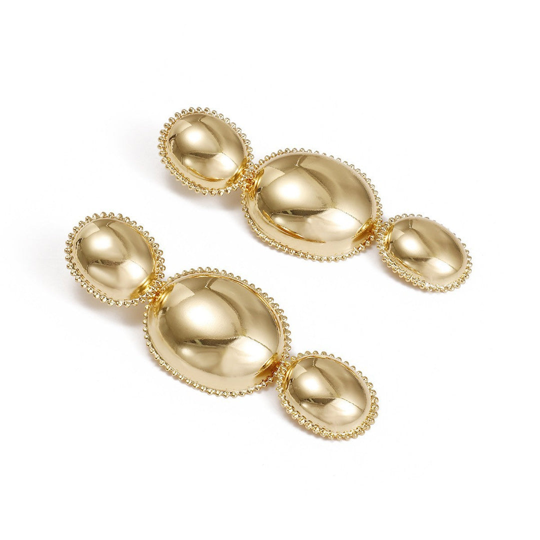 Women's earrings in artistic, structured design Land Girl