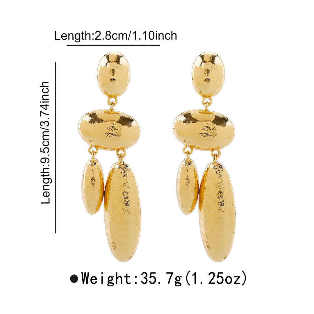 Women Hanging Earrings with artistic, three-dimensional design Land Girl
