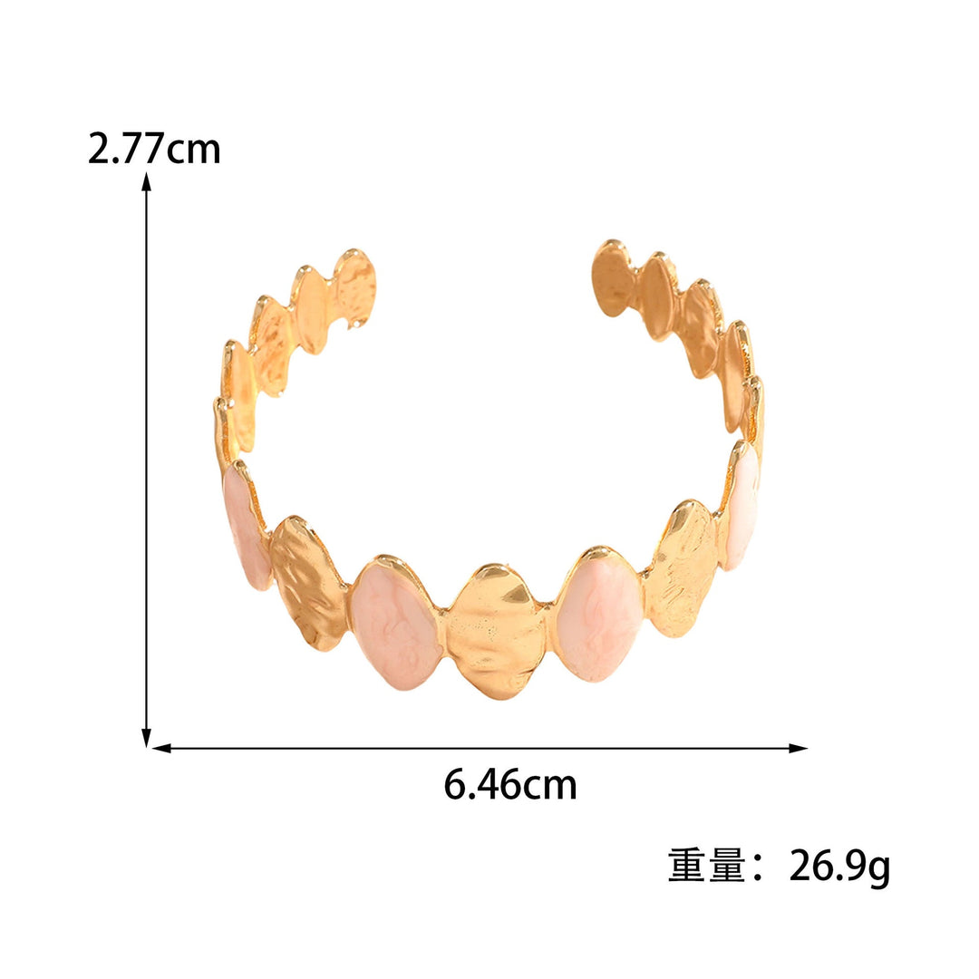 Ladies Open Bangle made of noble metal with elegant motif Land Girl