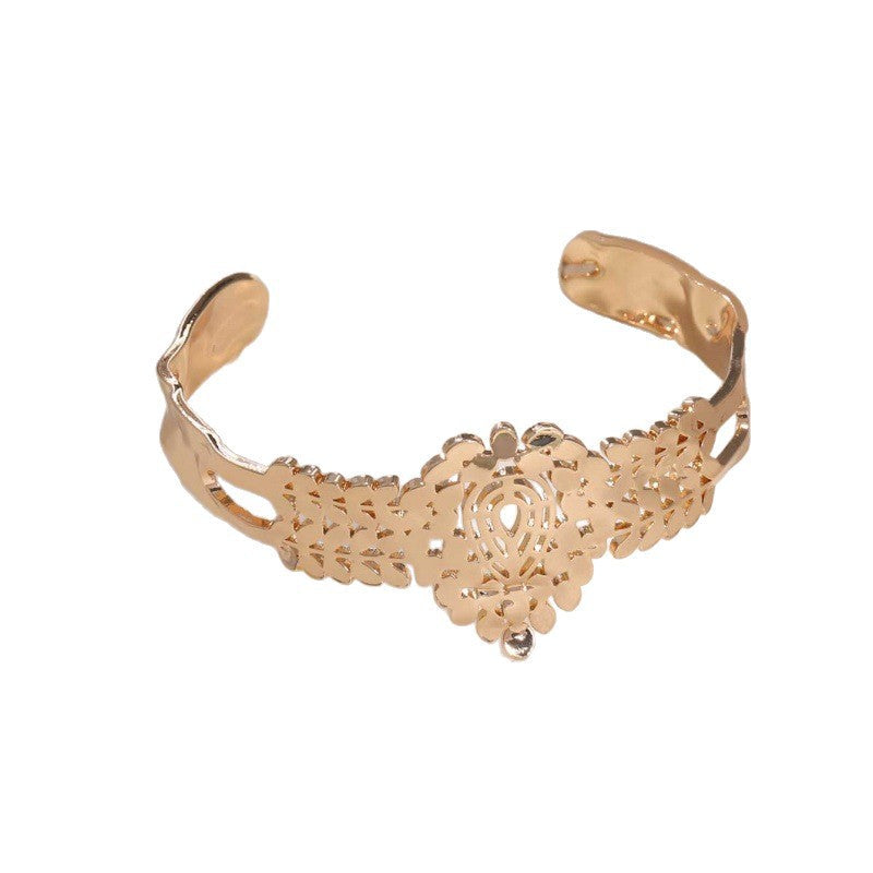 Women's Open Bangle in Modern Bamboo Design Land Girl