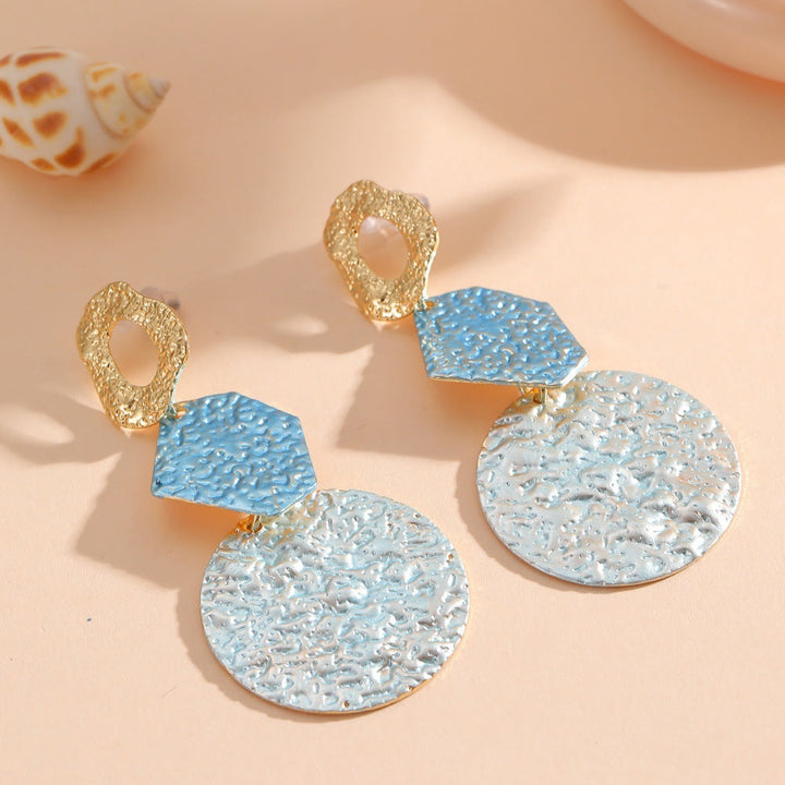 Women's Hanging Earrings with Modern Geometric Design Land Girl