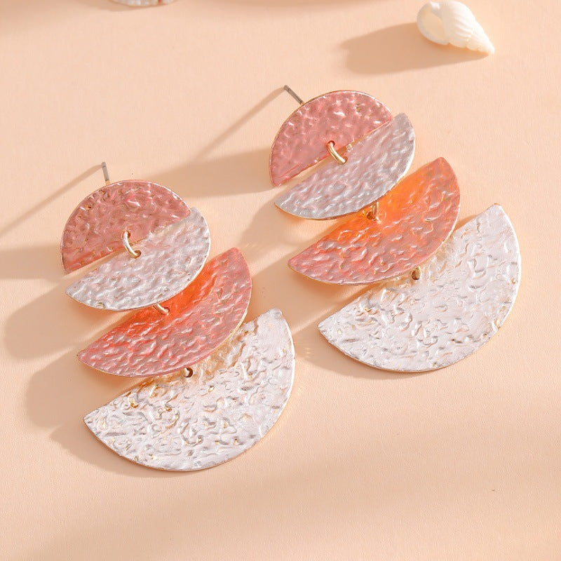 Women's Hanging Earrings in Elegant, Layered Design Land Girl