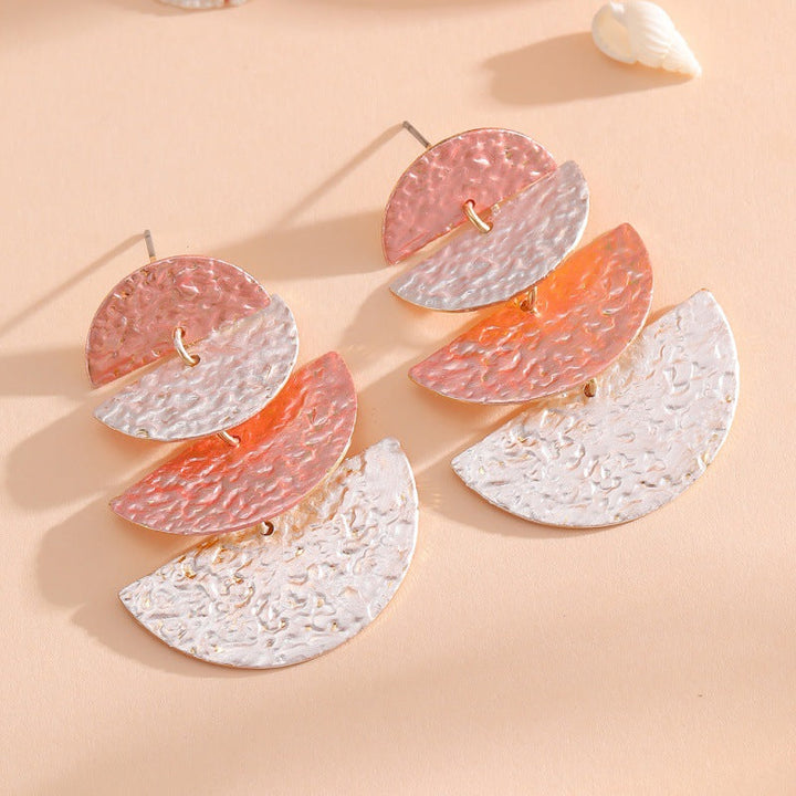 Women's Hanging Earrings in Elegant, Layered Design Land Girl