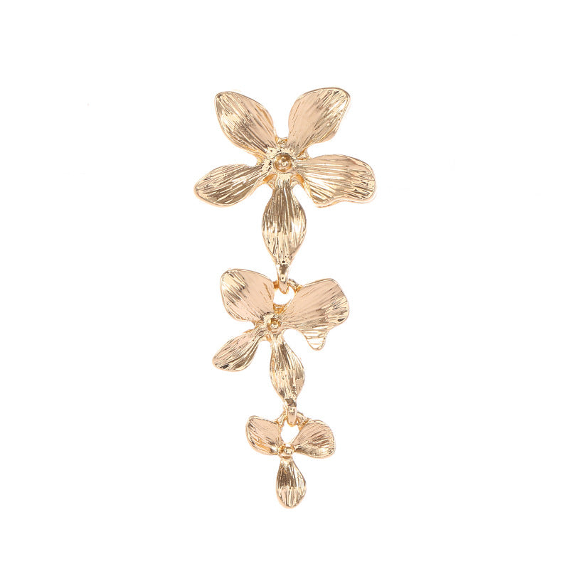 Women's Hanging Earrings with Floral Elements and Elegant Design Land Girl