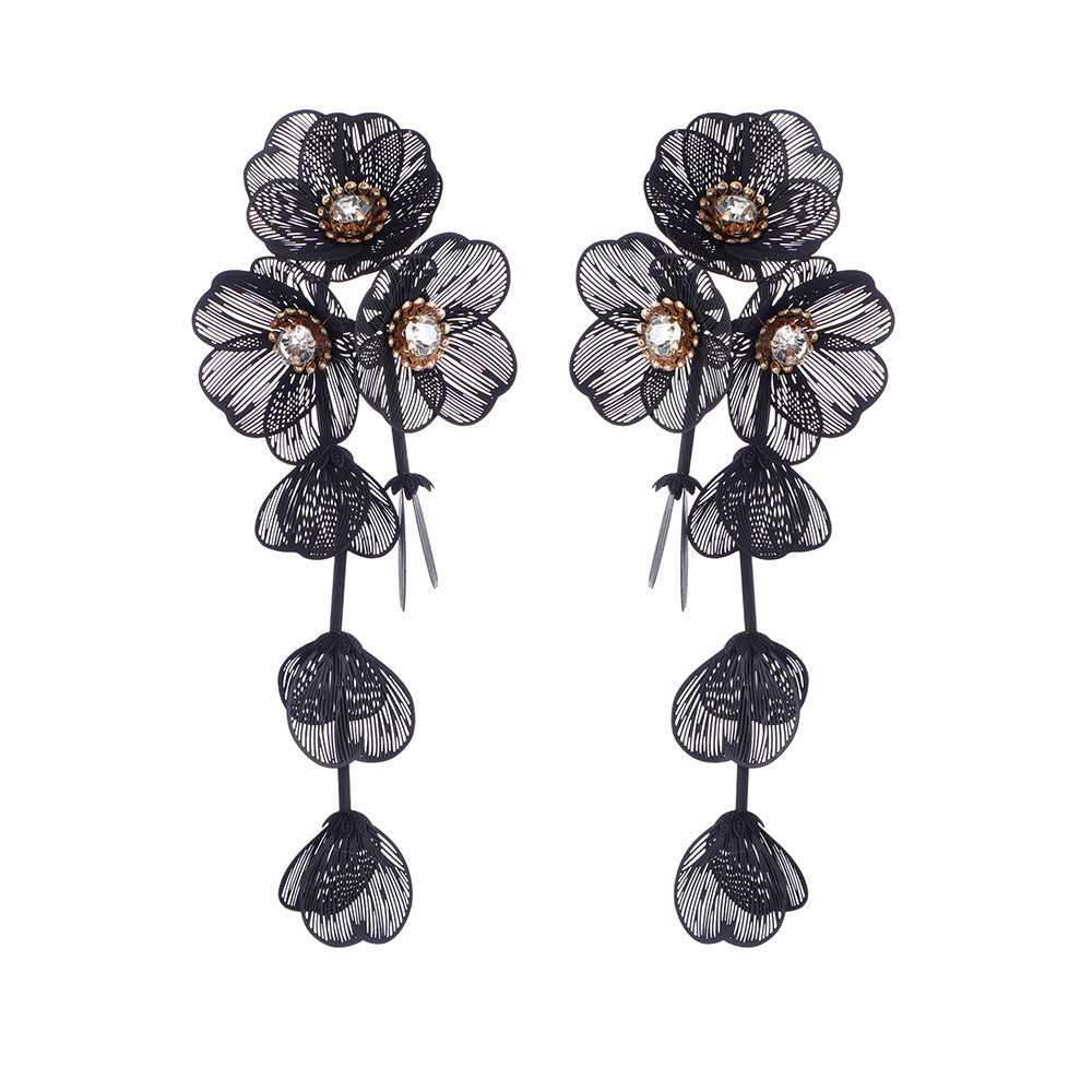 Ladies' earrings in elegant floral design Land Girl