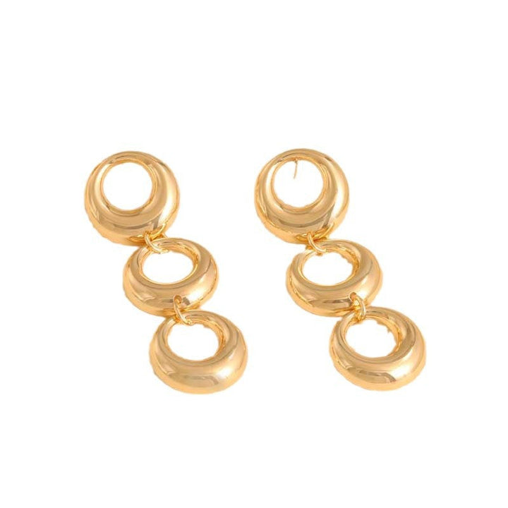 Women's Hanging Earrings with Modern, Geometric Elements Land Girl