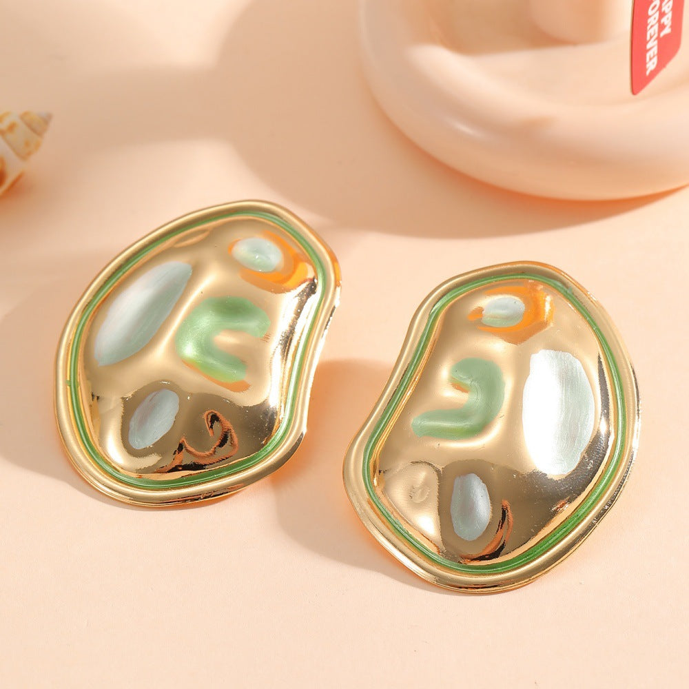 Ladies Hanging Earrings in a modern, organic design Land Girl