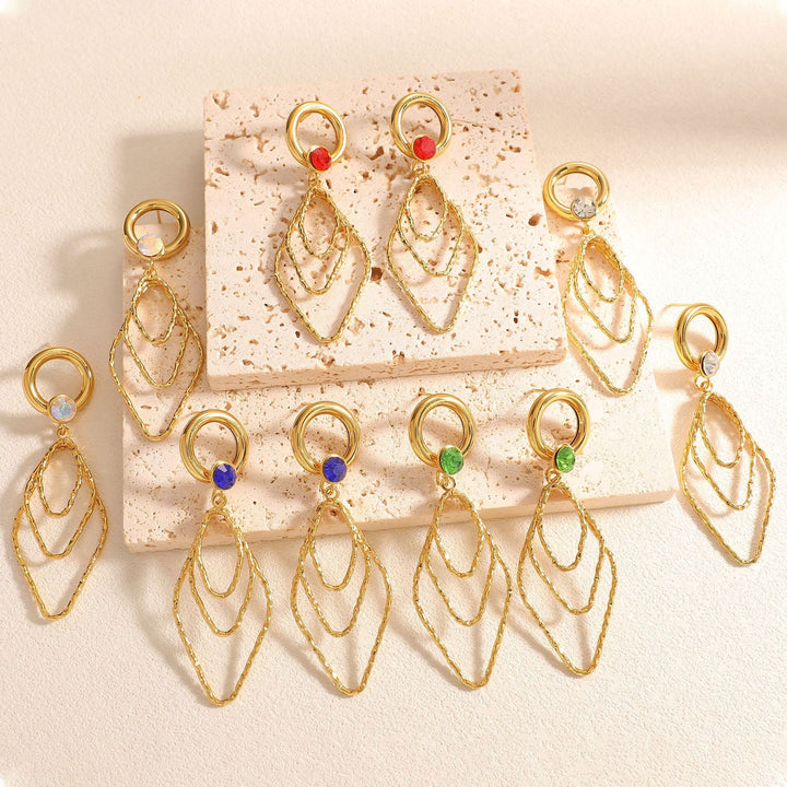Women's earrings with elegant, shimmering design Land Girl