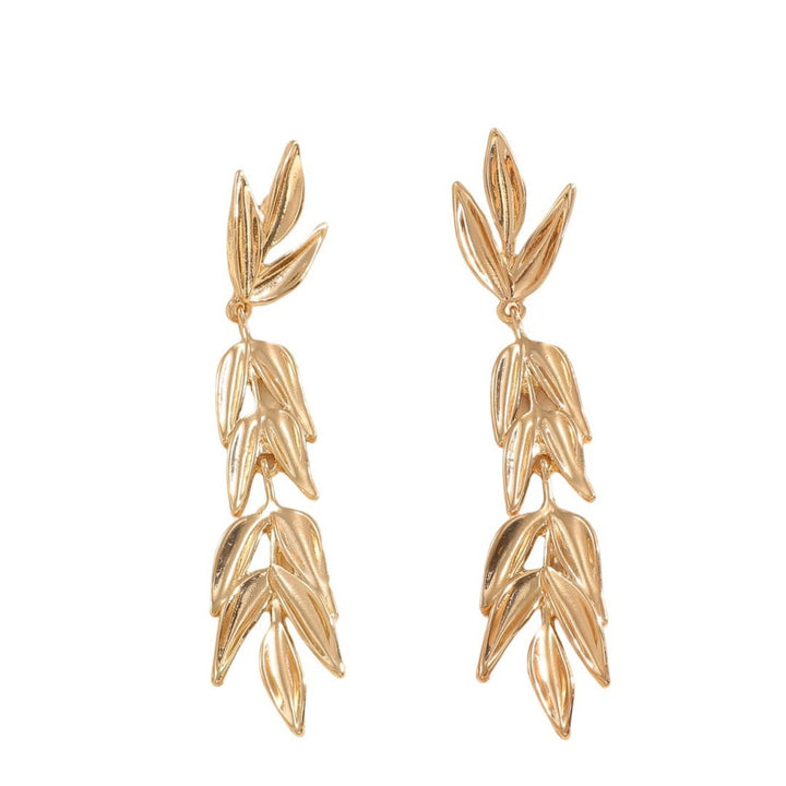 Women's Hanging Earrings with Elegant Leaf Design Land Girl