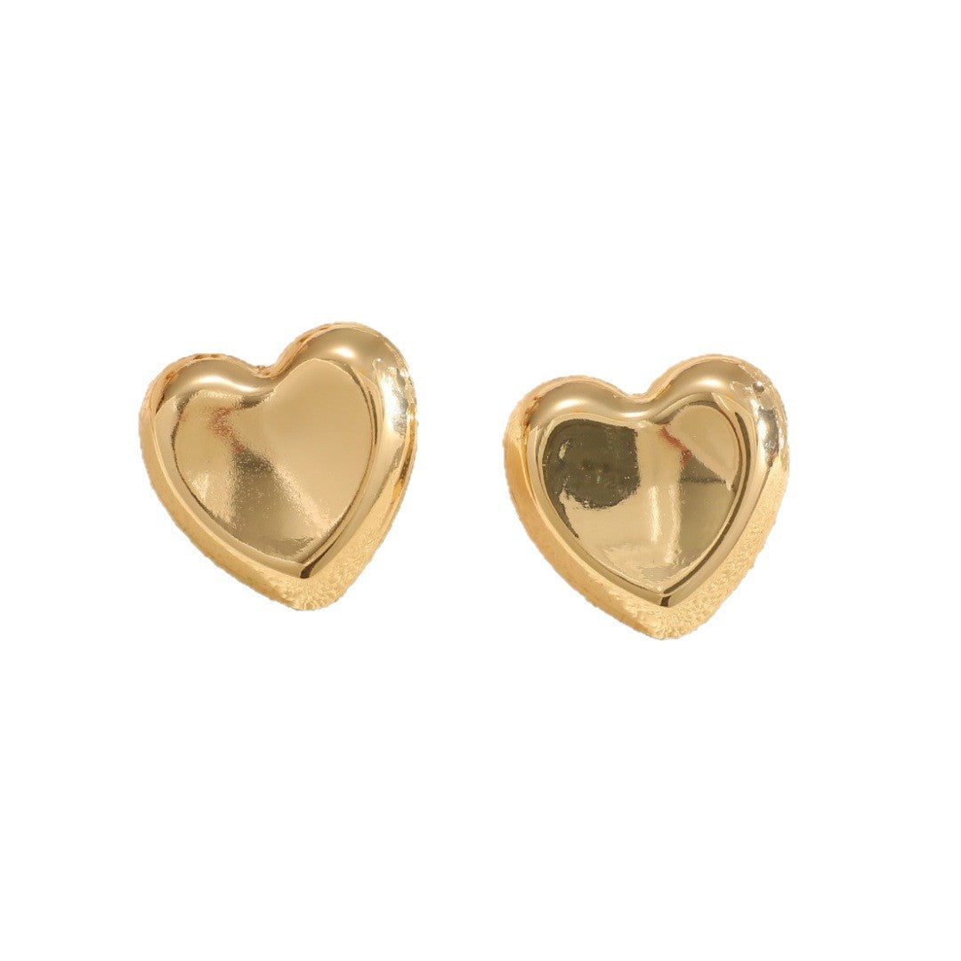 Women's Open Bangle with Elegant Heart Shape Land Girl