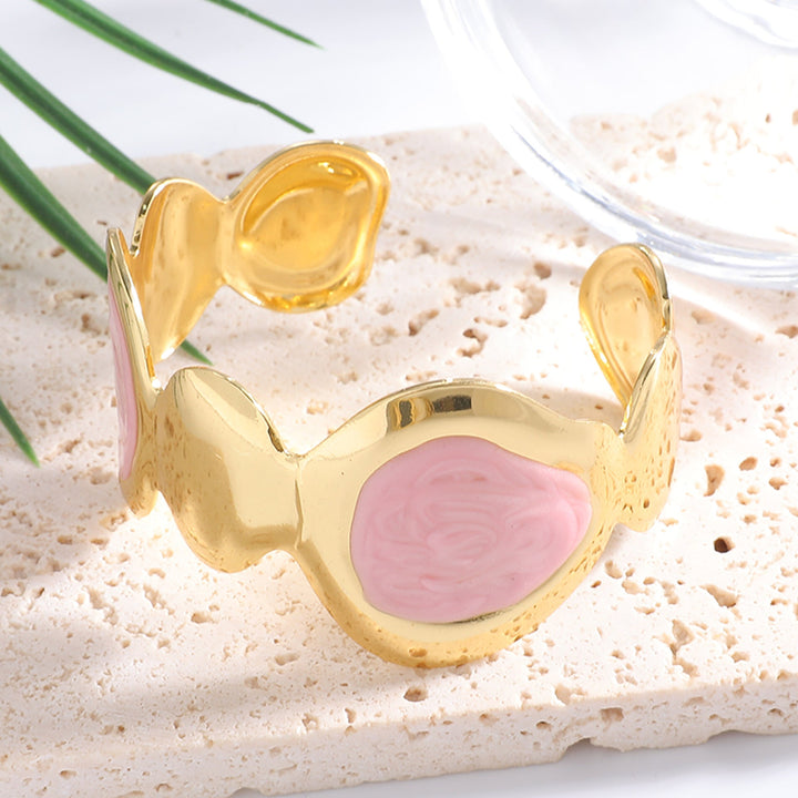 Ladies Open Bangle with Artistic, Curved Design Land Girl