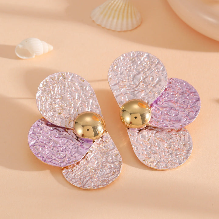Women's ear clips in elaborate floral pattern Land Girl