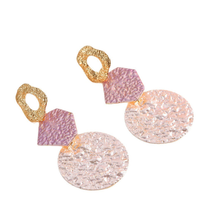 Women's Hanging Earrings with Modern Geometric Design Land Girl