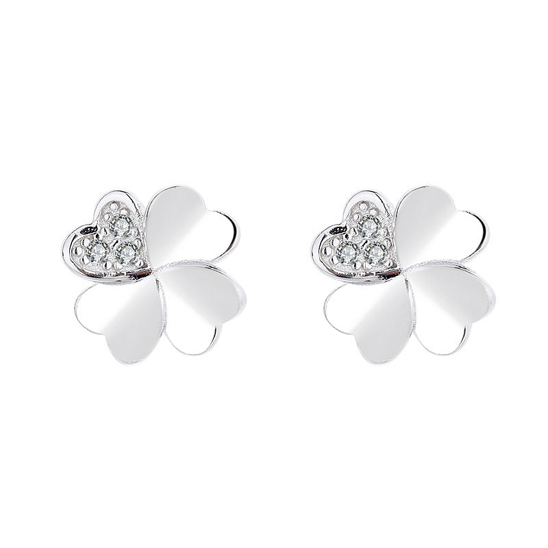Ladies earrings in modern floral design Land Girl