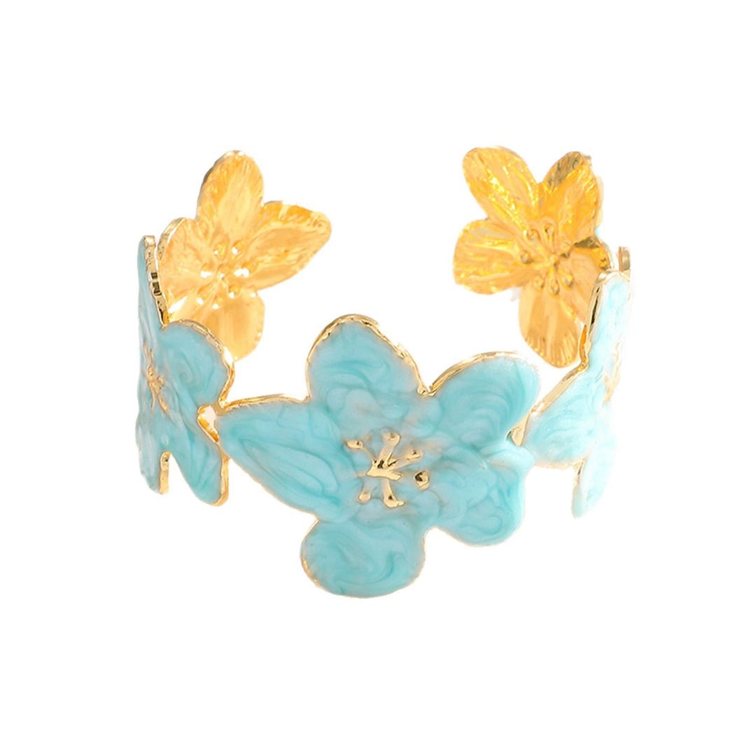 Ladies' bangle with floral motifs Land Girl