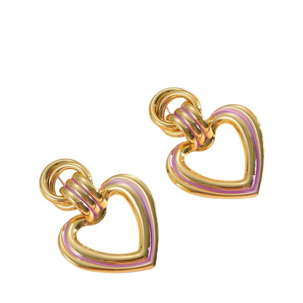 Women’s earrings in modern heart design Land Girl