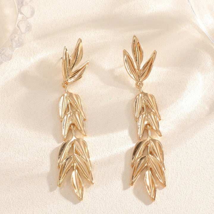 Women's Hanging Earrings with Elegant Leaf Design Land Girl