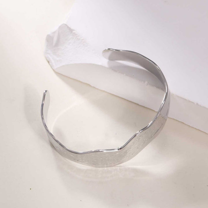 Women's Open Bangle in Modern Bamboo Design Land Girl
