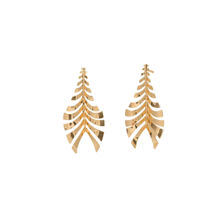 Women Hanging Earrings in Elegant Leaf Design Land Girl