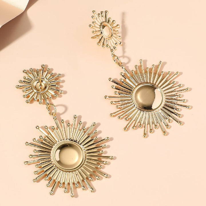 Women's Hanging Earrings in Modern Radiant Design Land Girl