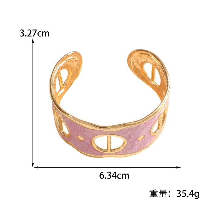 Women Open Cuff Bracelet with Artistic Snake Design Land Girl