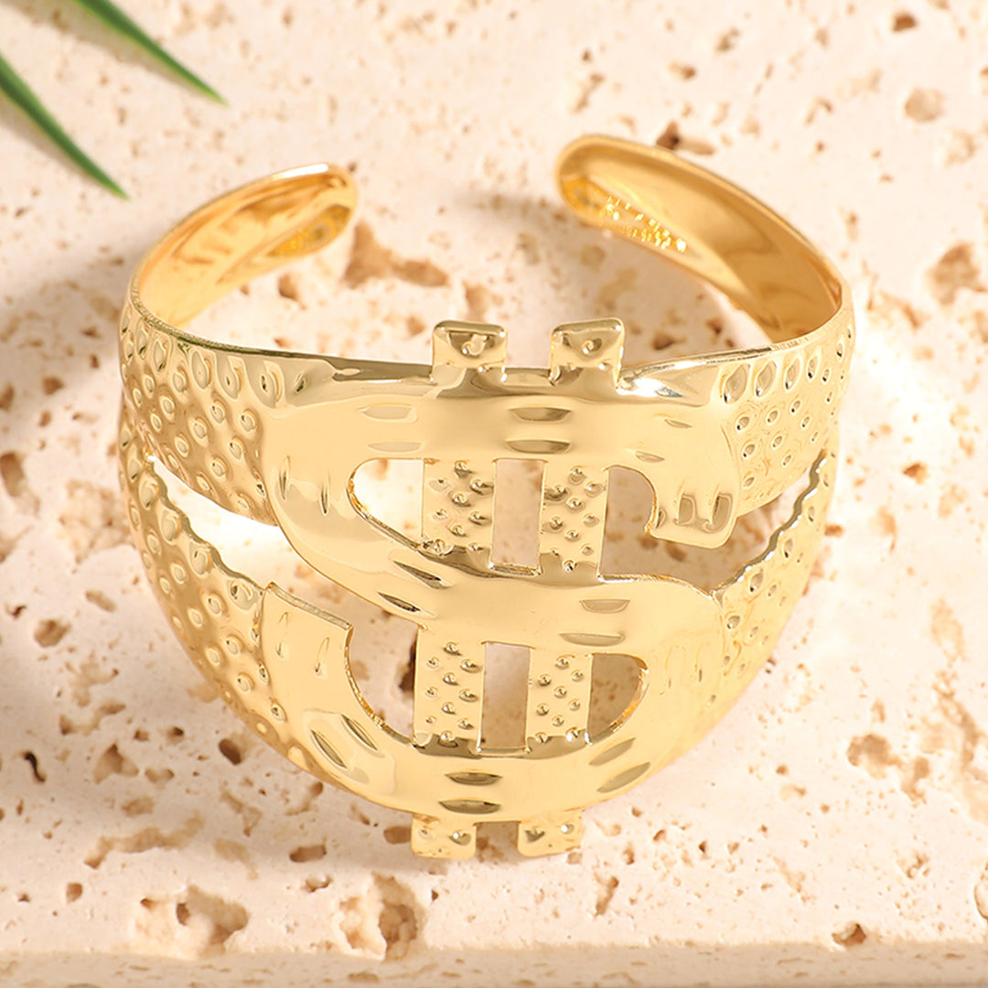 Ladies Open Bangle with Artistic Coral Pattern Land Girl