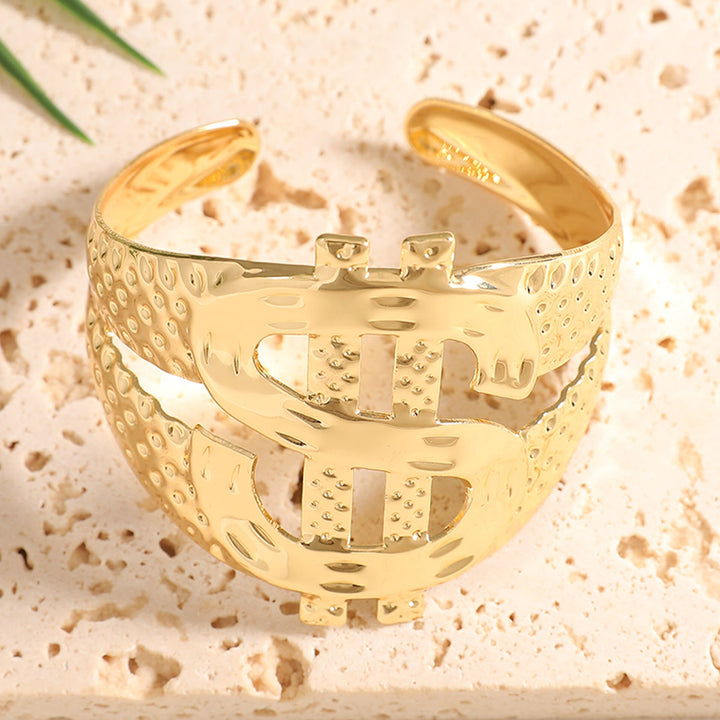 Ladies Open Bangle with Artistic Coral Pattern Land Girl