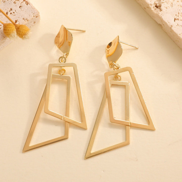 Women's Hanging Earrings in Modern Geometric Design Land Girl