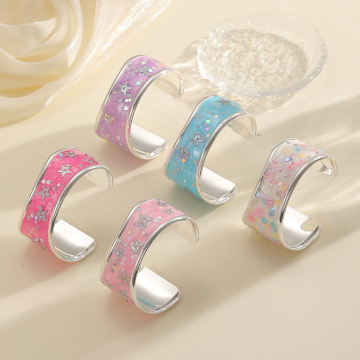 Women's bangle with sparkling star motif Land Girl