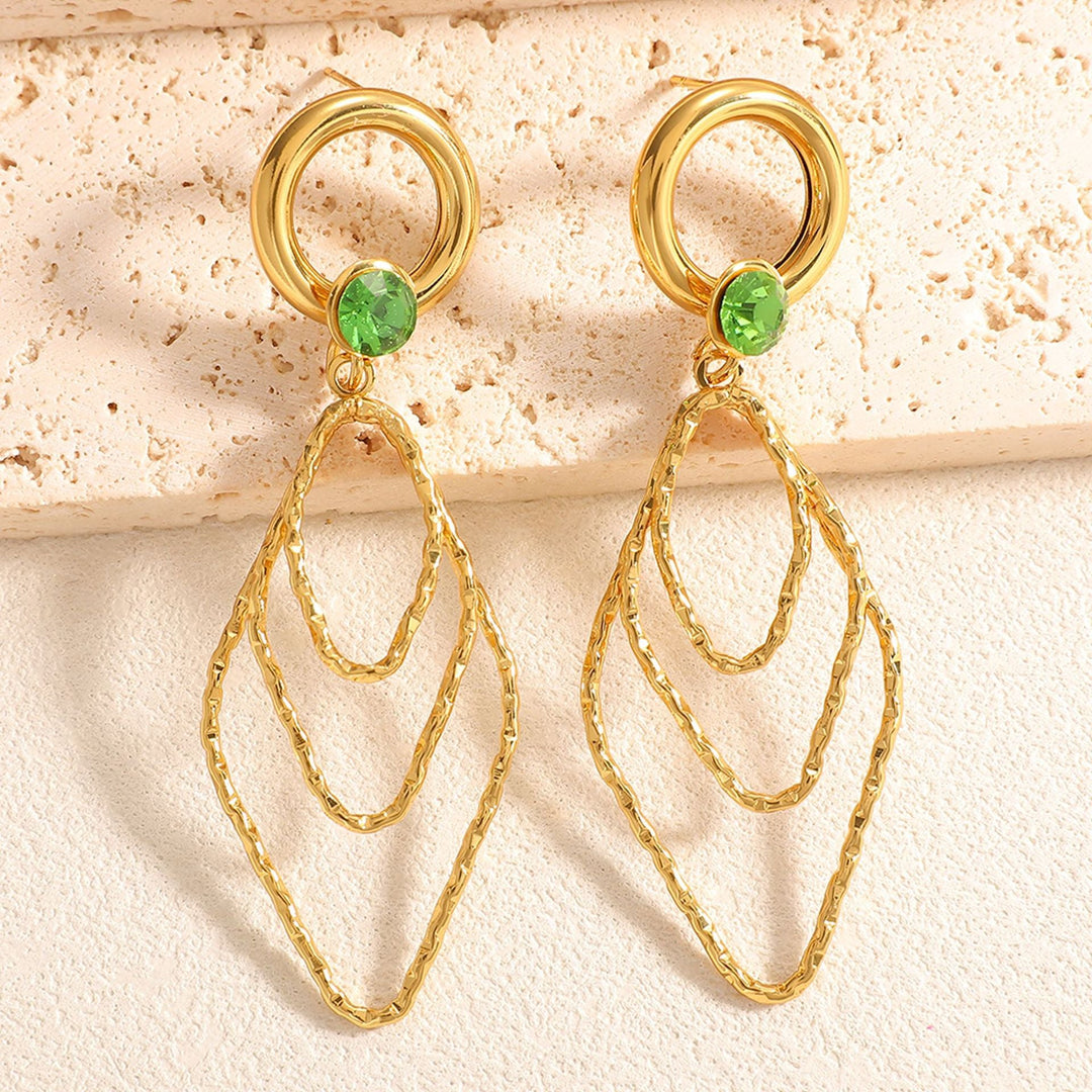 Women's earrings with elegant, shimmering design Land Girl