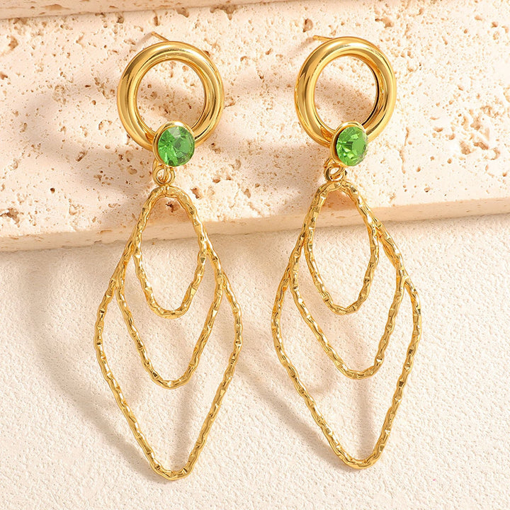 Women's earrings with elegant, shimmering design Land Girl