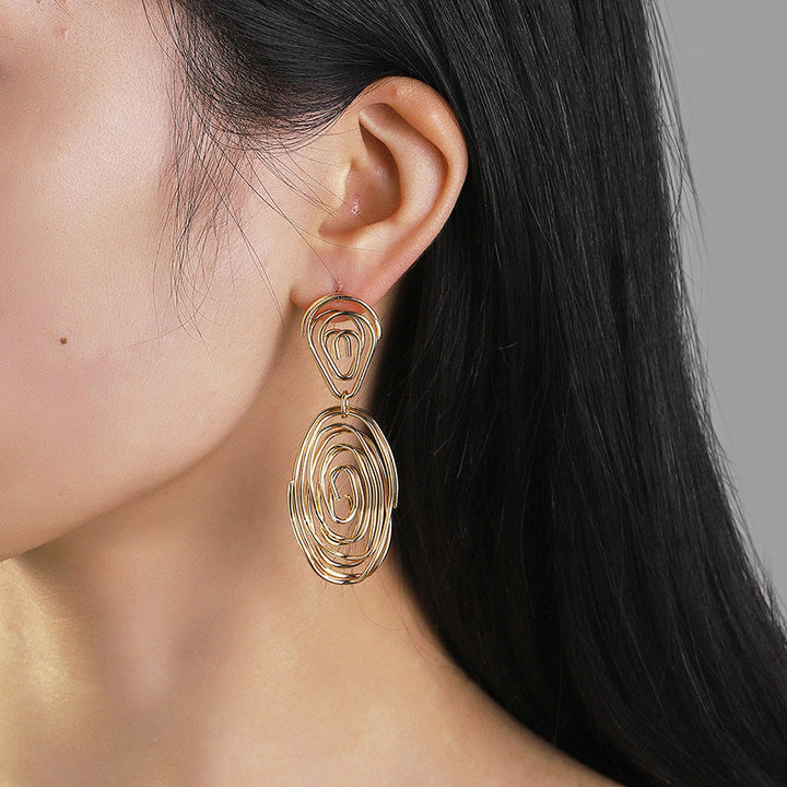 Women's Hanging Earrings in Artful Wire Design Land Girl