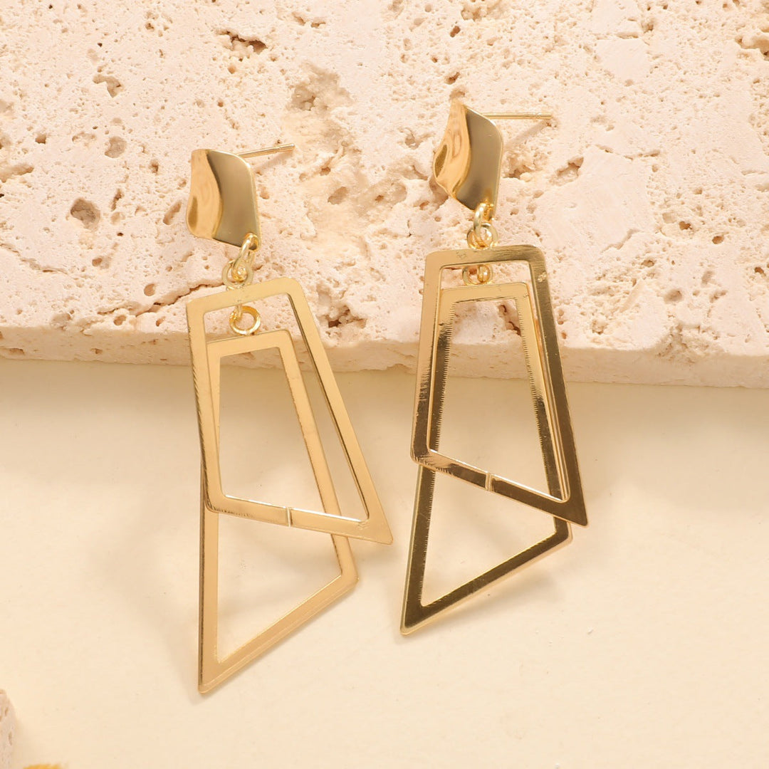 Women's Hanging Earrings in Modern Geometric Design Land Girl